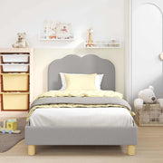 Struttura letto bambini con testata Grigio chiaro 90 x 200 cm 42010978