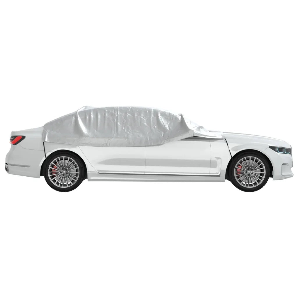 Mezza Copertura Auto con Ganci Argento L CFW5084754