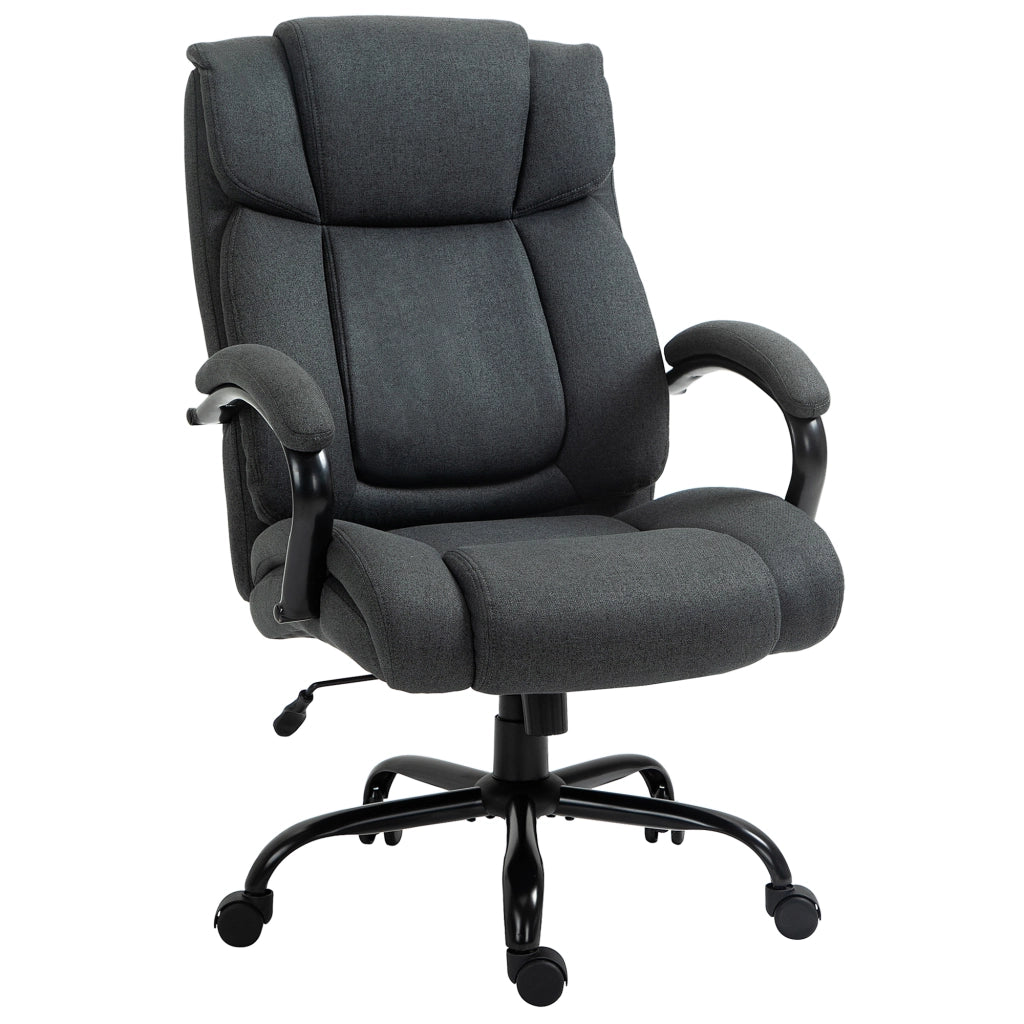 Sedia da ufficio ¨C Minimal ¨C grigio con braccioli imbottiti