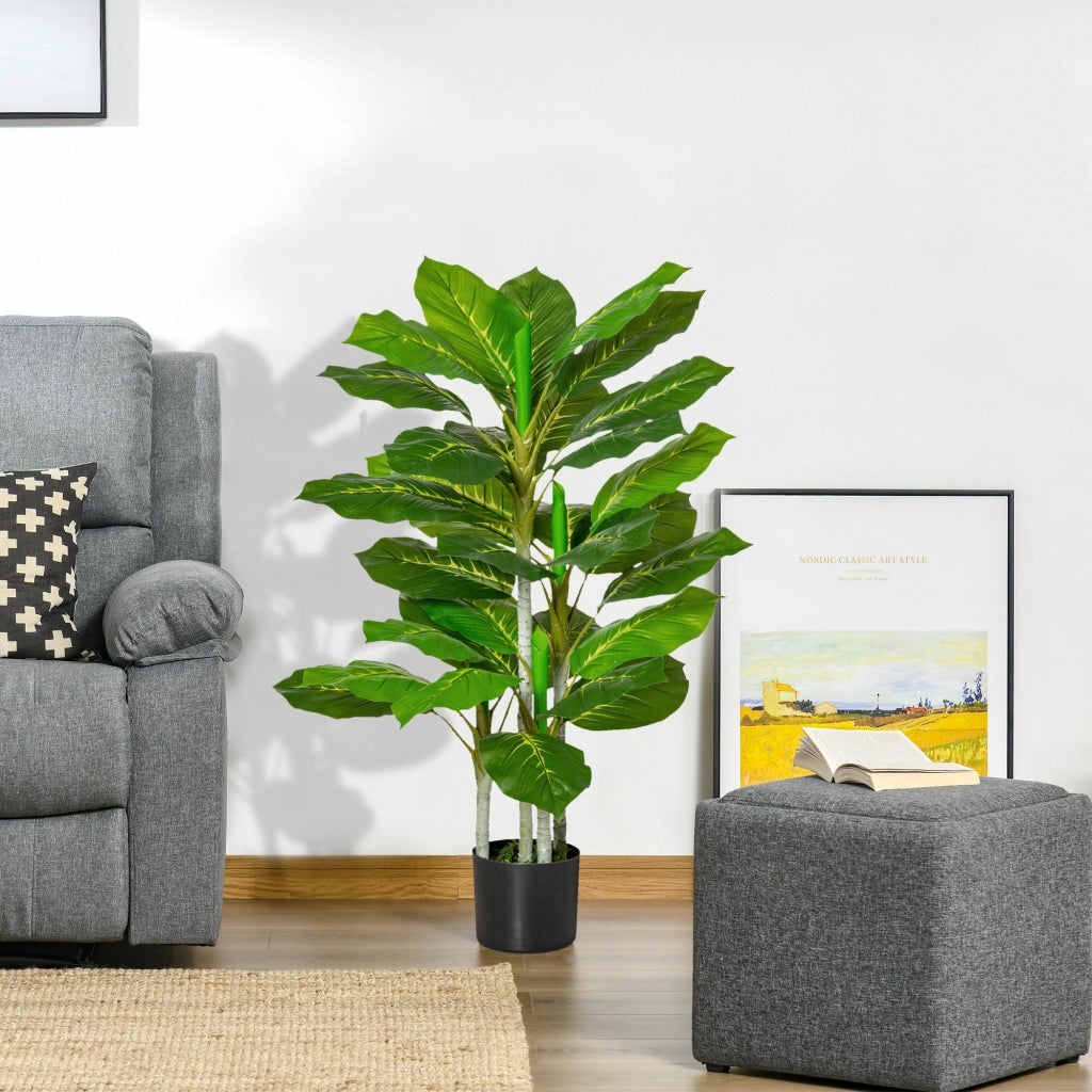 Albero Finto 95 cm ¨C Minimal ¨C Pianta Artificiale con Vaso