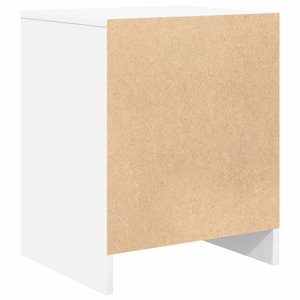 vidaXL Comodini 2 pz con Cassetto Bianco 40x34x50 cm