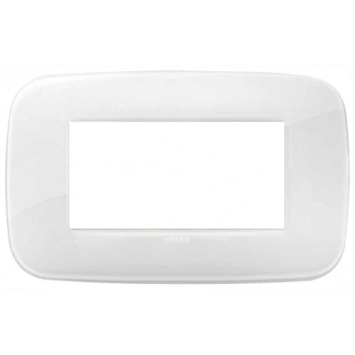 VIMAR EIKON - PLACCA ROUND 4M BIANCO ICE