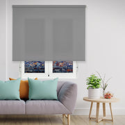 VIEWTEX Tenda a rullo Traslucida Basic Grigio 135 X 250cm - Made in Europe - 5 anni di Garanzia