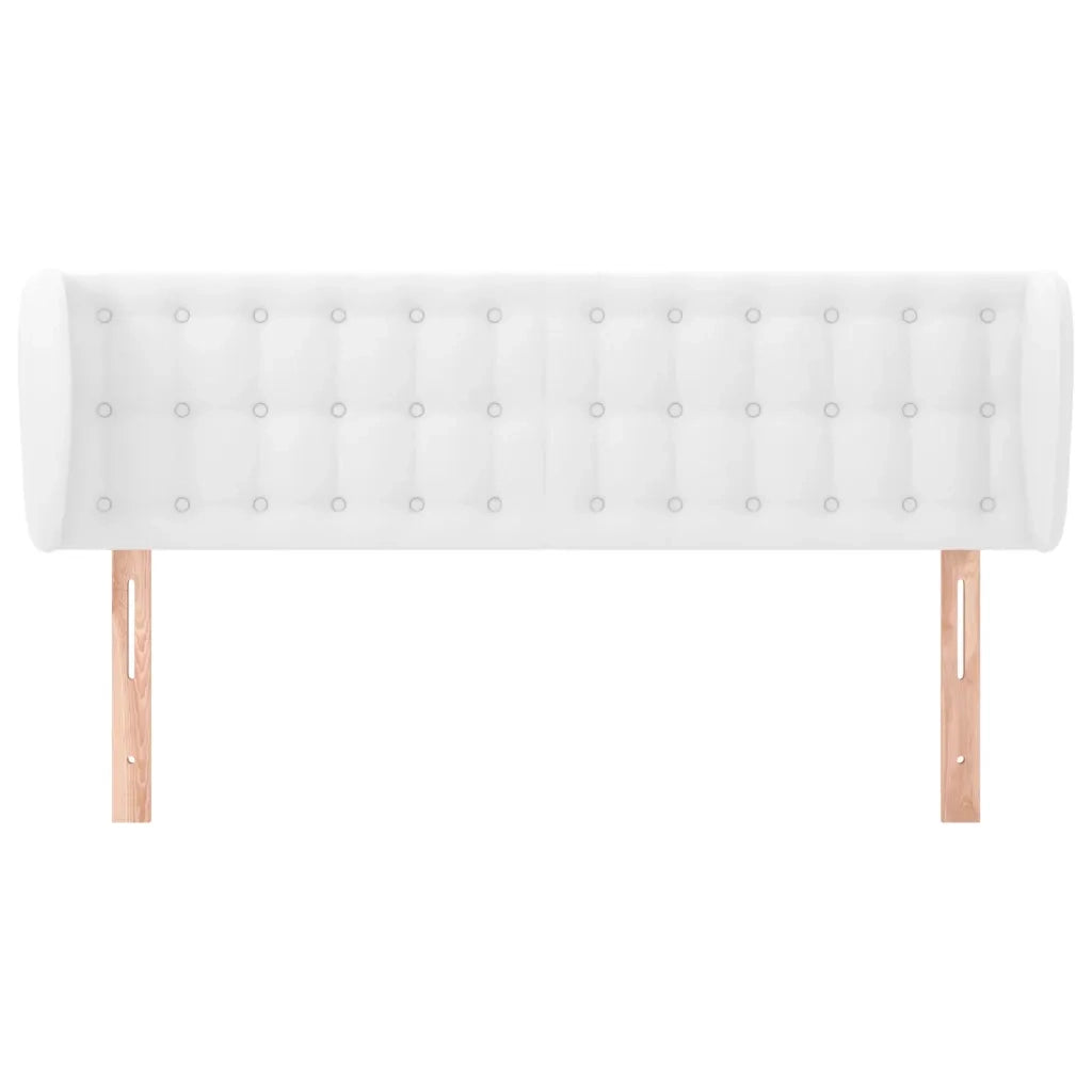 Testiera ad Orecchio Bianca 147x23x78/88 cm in Similpelle 3117235