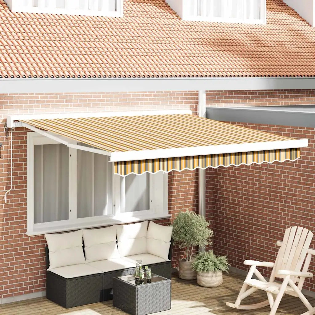 Tenda da Sole Multicolore 350 x 250 cm Poliestere e Alluminio 3330316