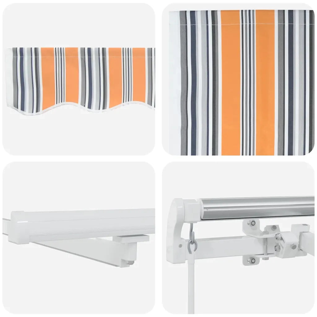 Tenda Retrattile Multicolore 350 x 250 cm Tessuto e acciaio 3330286
