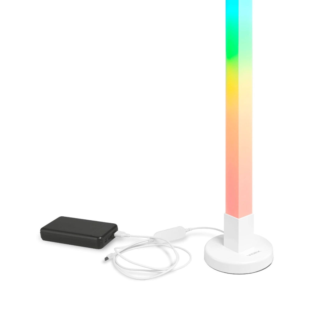 Lampada da terra LED RGBW 151cm dimmer telecomando Videx