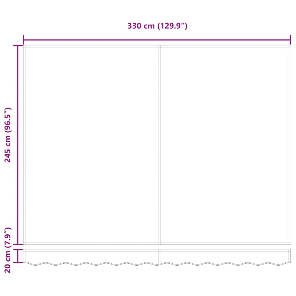 Tenda da Sole Giallo e Arancione 350 x 250 x 165 cm Poliestere 3330257