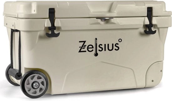 Scatola Freddo 50 Litri con Ruote per Auto, Campeggio e Esterno