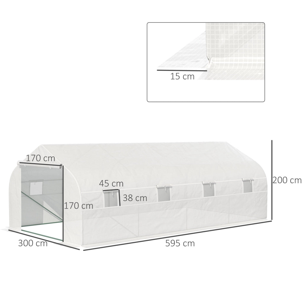 Casetta Giardino ¨C zephmum ¨C Bianco 6x3x2 m