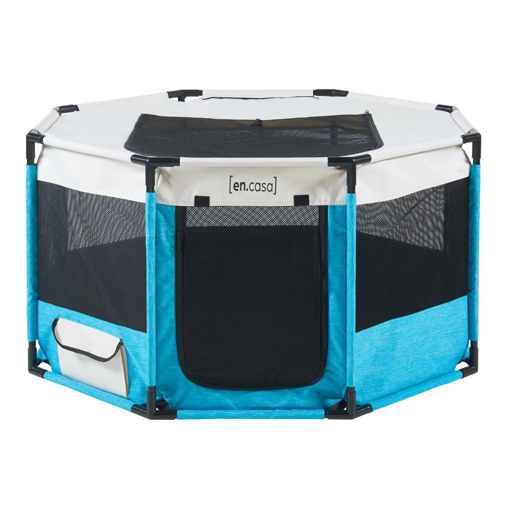 Box per cani 72 x 72 x 45 cm blu 03_0010234