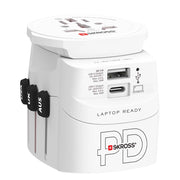 Adattatore da viaggio Pro Light 45W USB e USB-C Power Delivery universale Bianco Skross