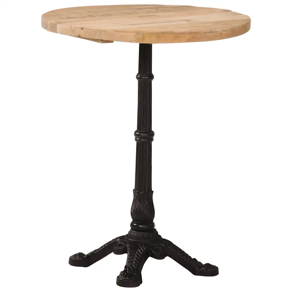 Tavolino da Bistrot Ø60x76 cm in Legno di Mango Grezzo 321087