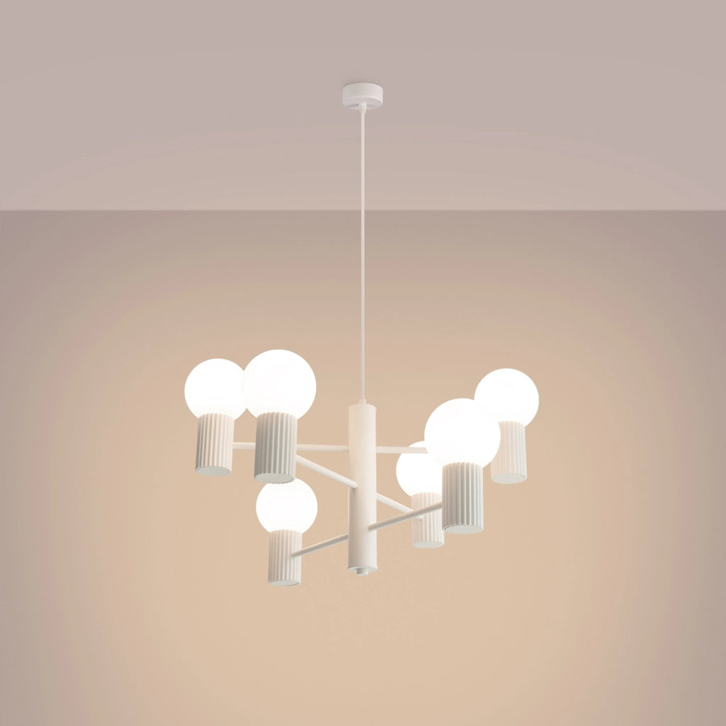 Lampadario HALO 6 bianco