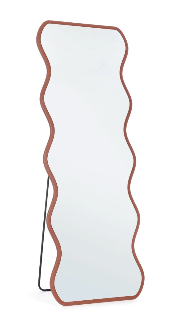 Specchio Thalen irregolare terracotta 60x160 cm