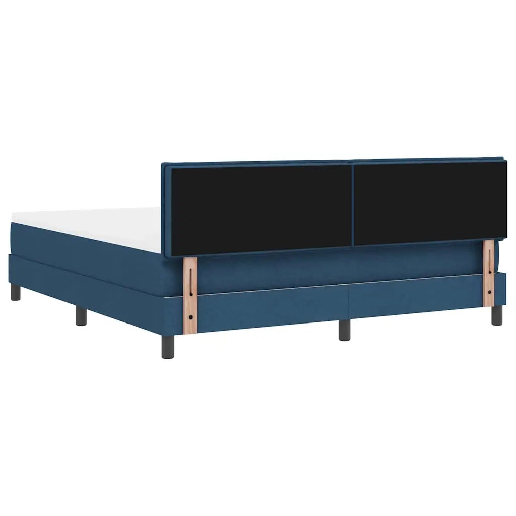 Letto a molle con materasso con led Blu 180 x 200 cm Tessuto 3342155