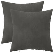 Federa 2 pcs HEERLEN Grigio Scuro 40 x 40 cm Velluto 908359