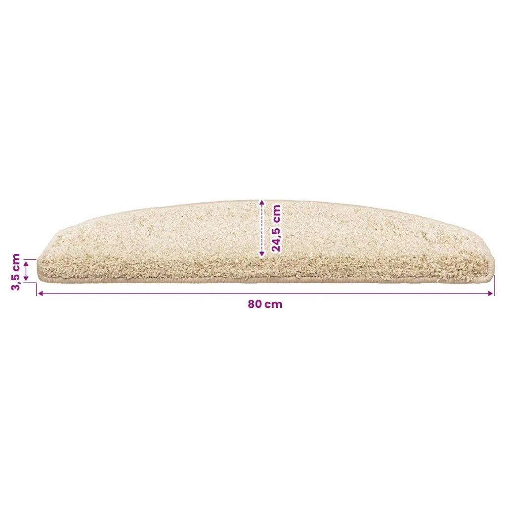 Tappetini per scale autoadesivi 15 pz | Gradini per Scale Marrone Chiaro