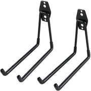 Organizzatore di attrezzi per garage - Hanger per parete robusto - Nero - Ideale per giardino e garage - 2 pezzi
