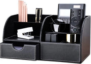 Organizzatore per ufficio - 6 Compartimenti - Materiale PU - Arredamento per ufficio - Scatola di archiviazione - Costruzione solida - Progetto di design elegante