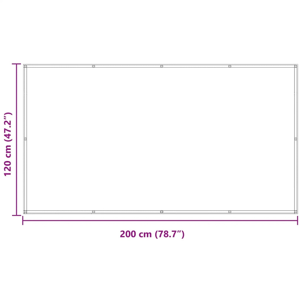 Schermo da balcone Marrone 120 x 200 cm Tessuto Oxford 42030883