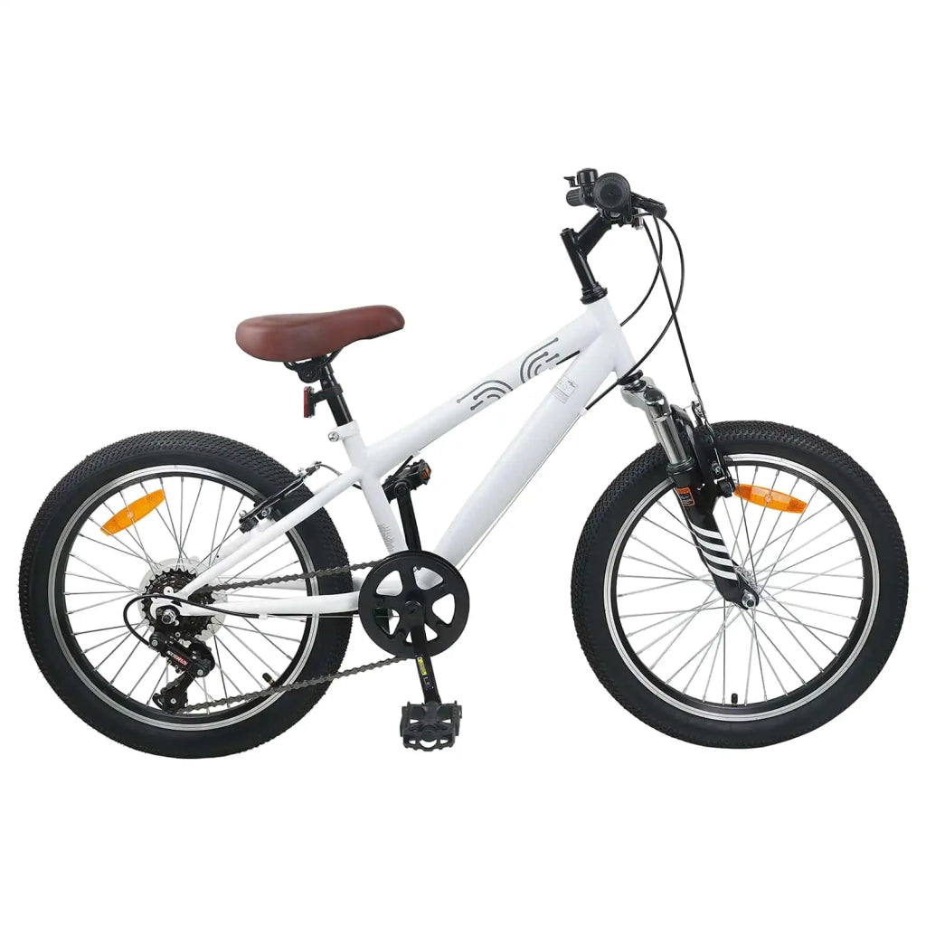 Mountain Bike 20 Pollici 6-Velocit¨¤ per 5-8 anni Bianco
