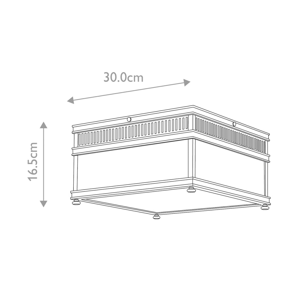 Plafoniera esterna Holborn Elstead E27 bronzo IP44 30cm