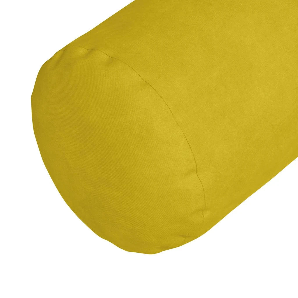 Cuscini a rullo 2 pcs Giallo Ø 15 x 40 cm Tessuto in Cords 42014292