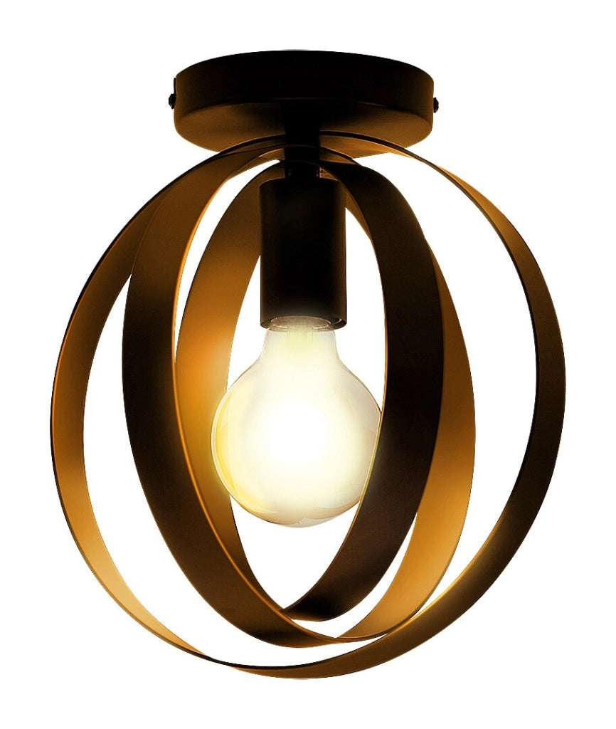 Plafoniera industriale Rabalux Cortado nera E27 25 cm