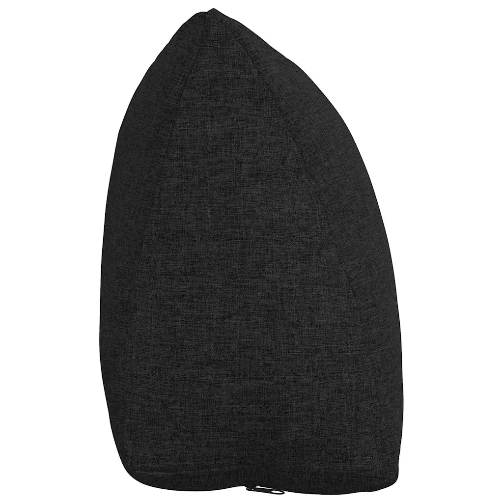 Cuscino per Schiena Nero 45 x 20 x 35 cm Tessuto 42015004