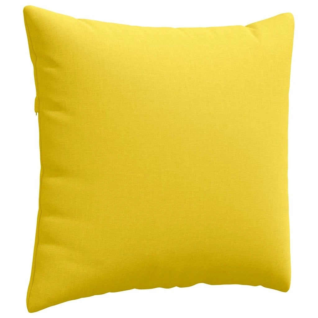 Cuscini da Divano 2 pcs Giallo Chiaro 45 x 45 cm Tessuto 42013920