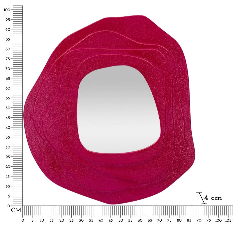 Specchio Da Muro Dalia Fuxia cm 90x4x97