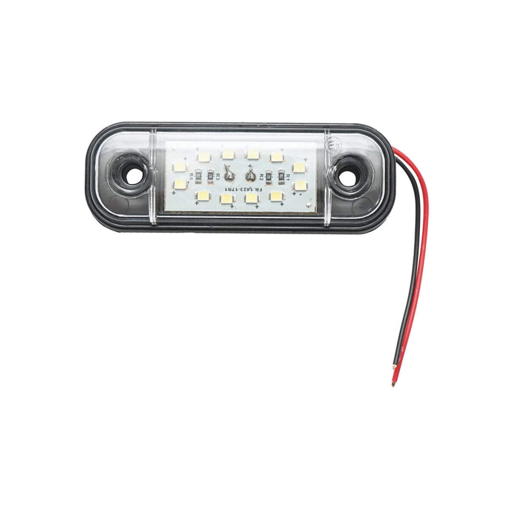 Lampada laterale  slim con LED bianca, 12V-24V, FR0175, Breckner Germany