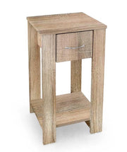 COMODINO DA ARREDO CON CASSETTO 35X 34 X 60CM COLORE ROVERE