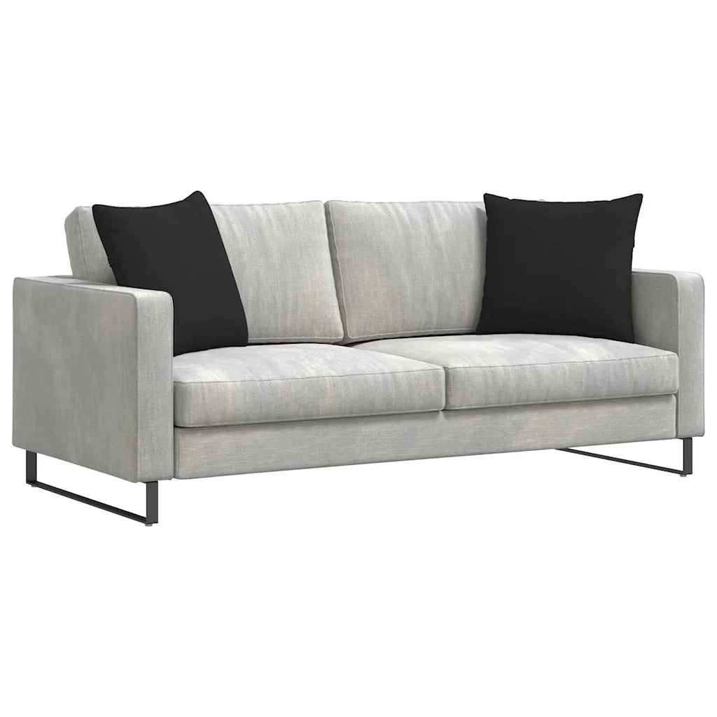 Cuscini da Divano 2 pcs Nero 50 x 50 cm Tessuto 42013986