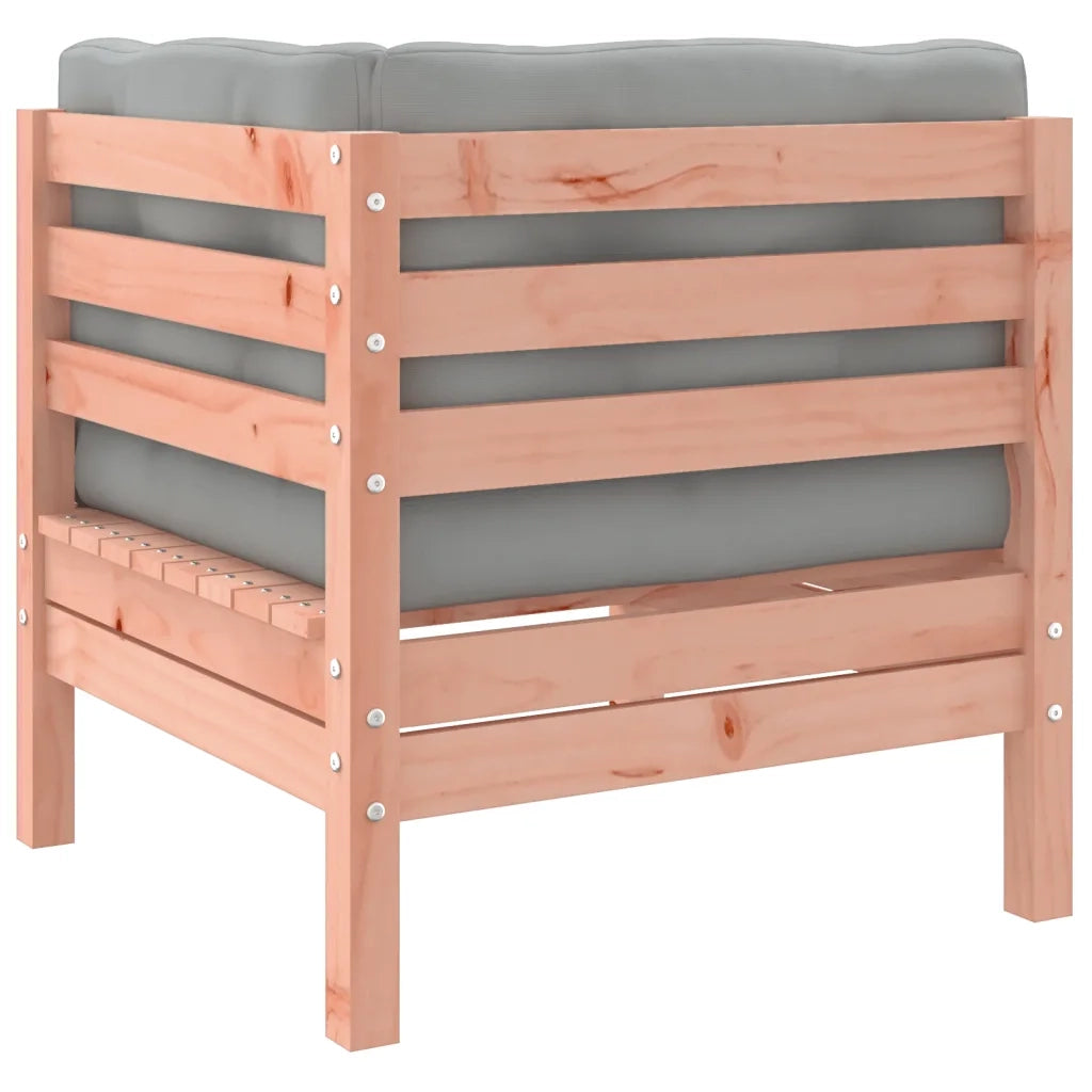 Set Divani Giardino 4 pz Cuscini Legno Massello Abete Douglas