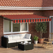 Tenda da Sole Arancione, Nero e Giallo 3,5 x 2 m 3419136