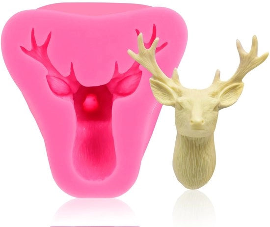 Fondant a forma di cervo - Ideale per la preparazione di torte e cioccolato - Disponibile in diverse colorazioni - Adatto per le feste
