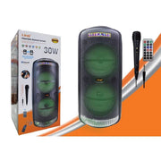 Trade Shop - Altoparlante Speaker Cassa Bluetooth Portatile Kb8808 30w Microfono Telecomando -