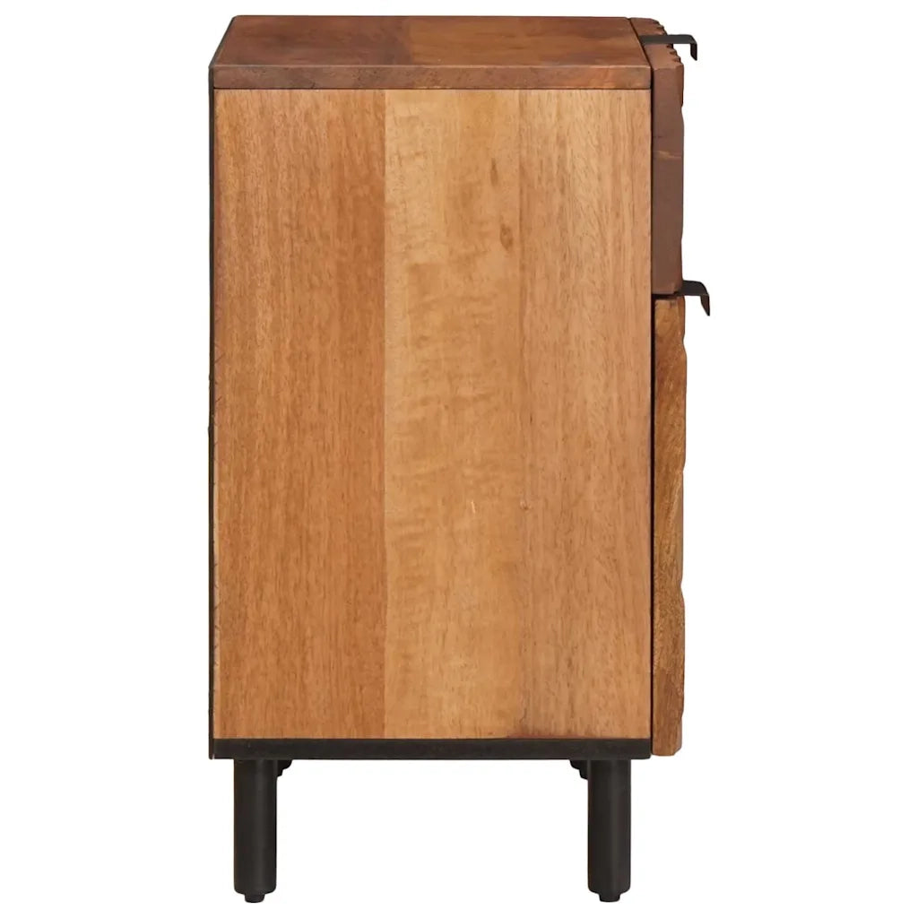 Comodino | Armadio da Notte | Mobiletto da notte con cassetto Marrone 50 x 33 x 60 cm
