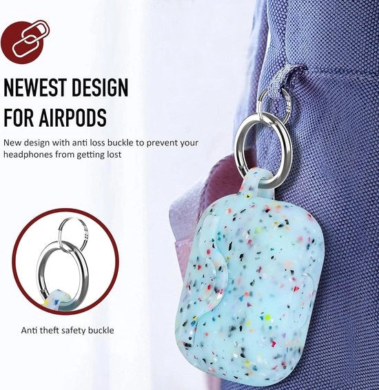Hoes in silicone per Airpods Pro 2 & Pro - copia anti-perdita - ricarica wireless - giallo chiaro