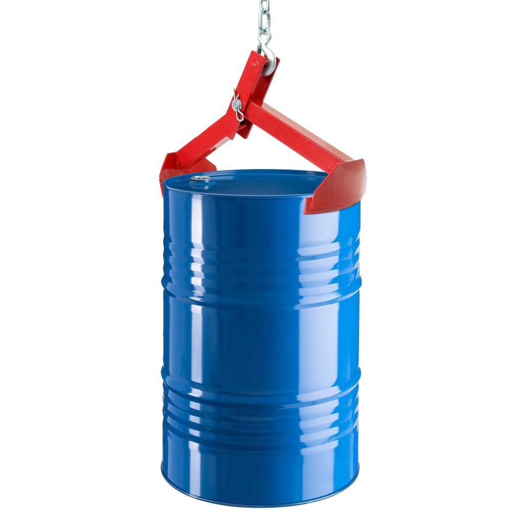 Pinza per sollevamento fusti in verticale fino a 210l e max 500kg Sollevatore barili