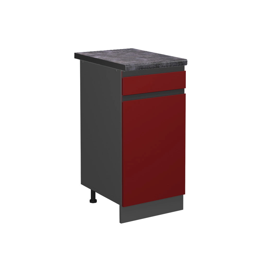 Vicco Mobiletto base per cucina Rosso 40 cm , PL Antracite