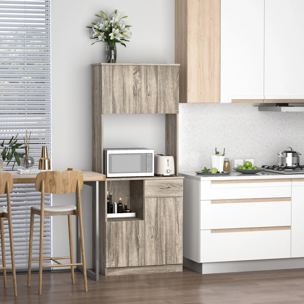Credenza ¨C zephmum ¨C Grigio, Legno, 71x41x178cm