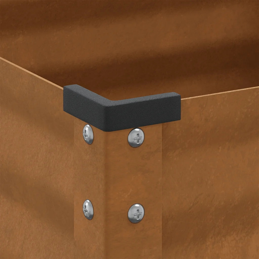 Fioriera da Giardino-Vaso da Esterno 100x45x90 cm in acciaio corten