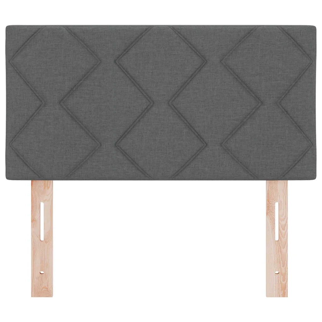 Testiera con luci a strisce a LED-Testata Grigio 80 cm Tessuto