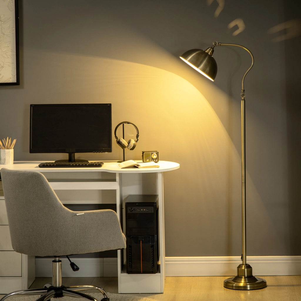 Lampada da terra ¨C Minimal ¨C ottone 42x25,5x152 cm