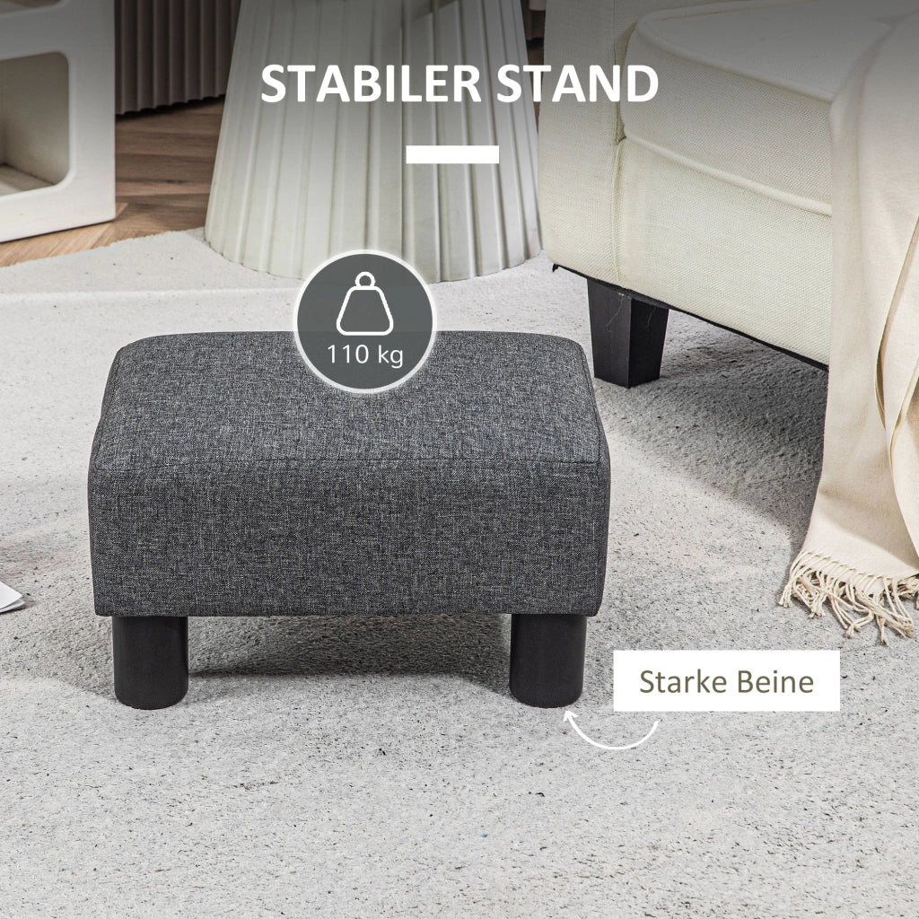 Pouf Grigio ¨C Minimal ¨C Stoffo Tessuto