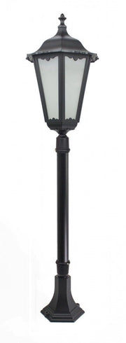 Lampada da giardino a colonna SU-MA Retro nera 120cm E27 IP43