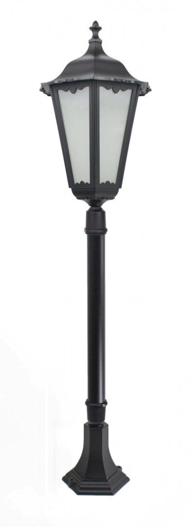 Lampada da giardino a colonna SU-MA Retro nera 120cm E27 IP43